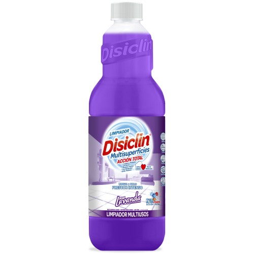 DISICLIN SUELOS  LAVANDA LIMPIADOR 1 LITRO C/12 FREGASUELOS Y LIMPIADORES LIQ.